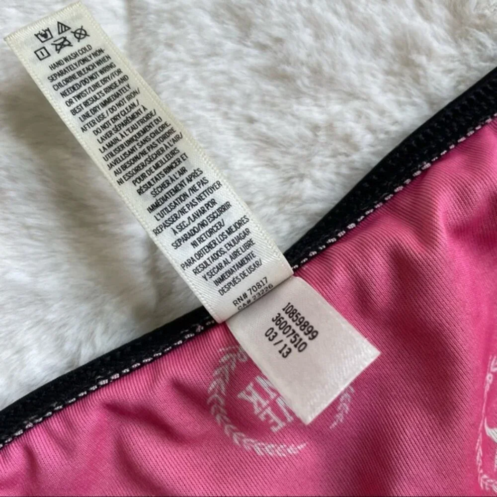 Victoria's Secret PINK | Knockout Ruche Black Bikini Bottoms | Size Medium
